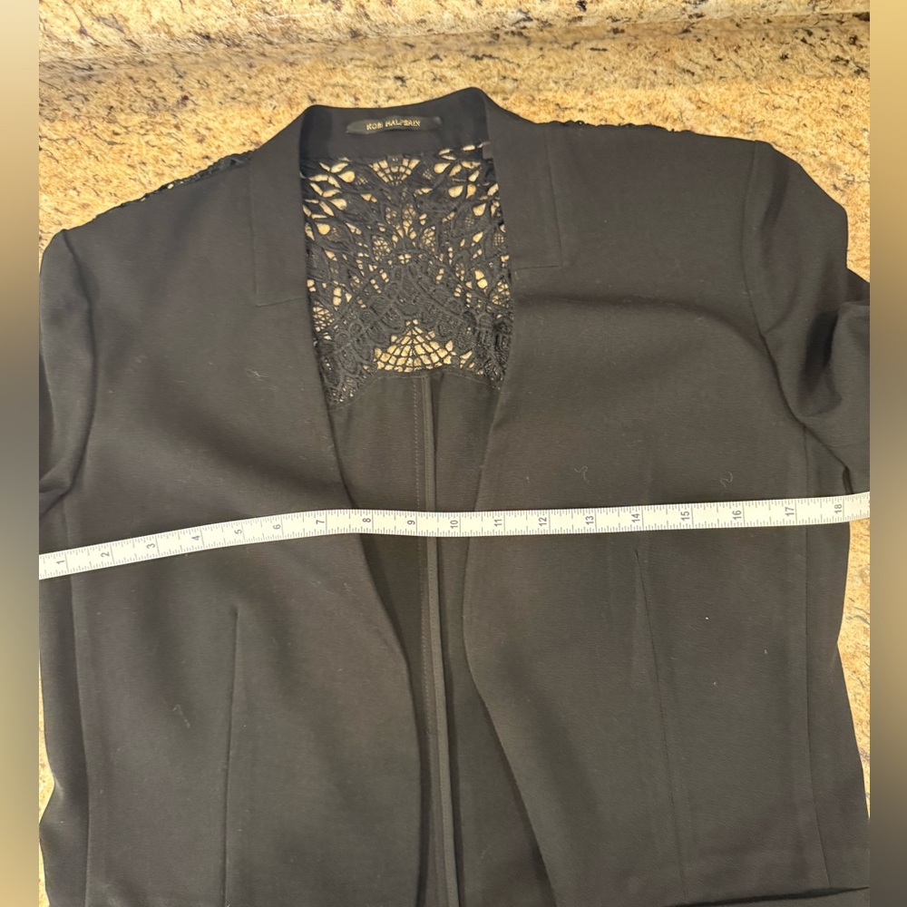 NWOT Kobi Halperin Claudia Black with Lace Back Detail Blazer– Size M - Picture 6 of 9